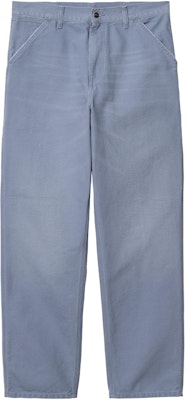 Carhartt WIP Single Knee Work Pants Loose Fit Zip Straight Blue Purple. I031497-1YD-3K Buy Carhartt WIP Single Knee Work Pants Loose Fit Zip Straight Blue Purple. I031497-1YD-3K