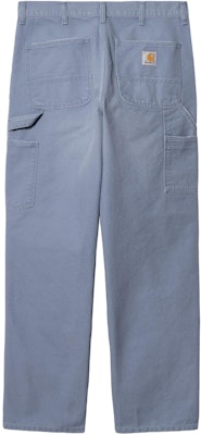 Carhartt WIP Single Knee Work Pants Loose Fit Zip Straight Blue Purple. I031497-1YD-3K Lookbook Carhartt WIP Single Knee Work Pants Loose Fit Zip Straight Blue Purple. I031497-1YD-3K