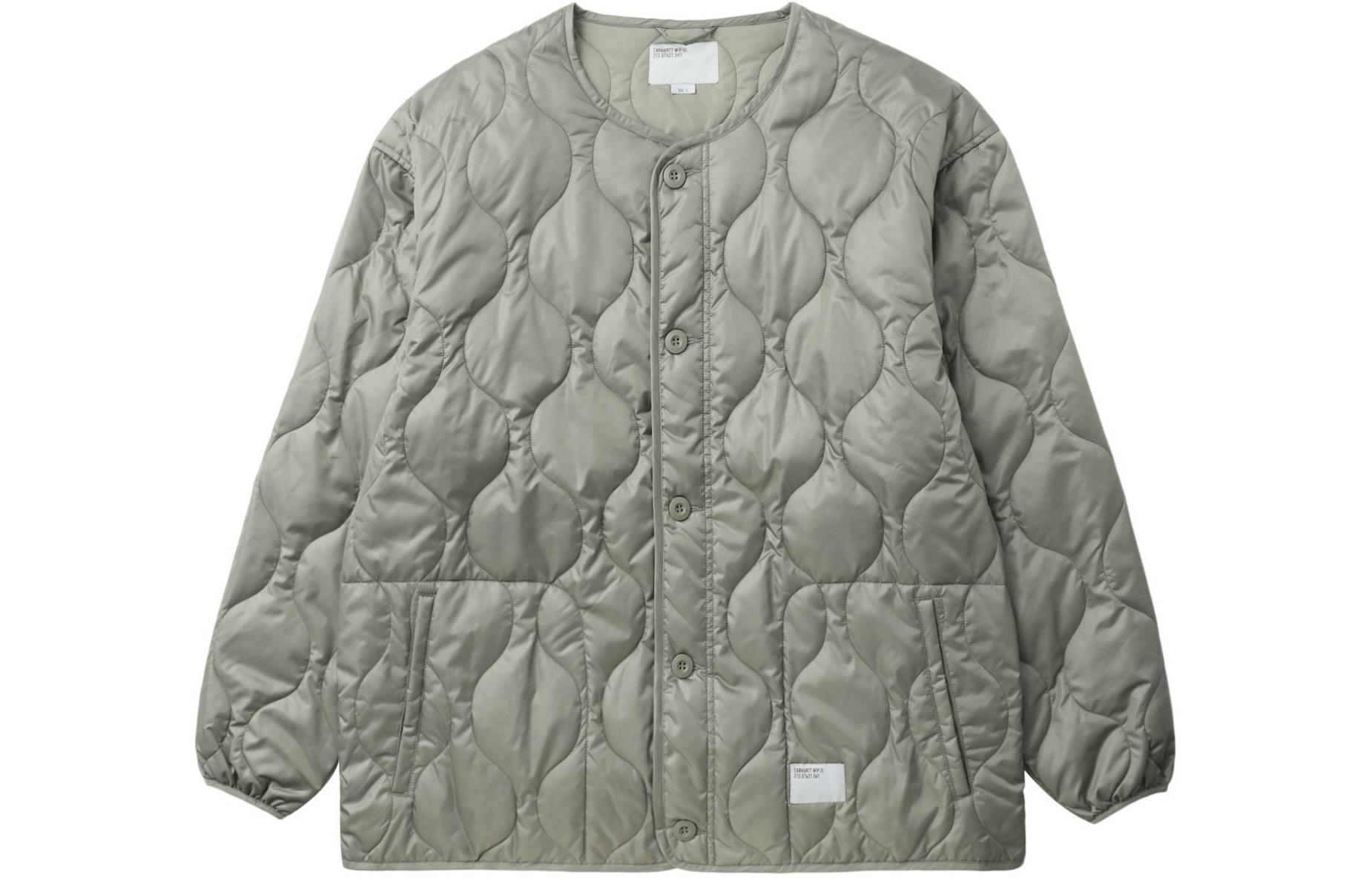 Lookbook Carhartt WIP Jaket Lengan Panjang Butang Snap Hijau Muda Unisex CHXJKF23A056LGRL