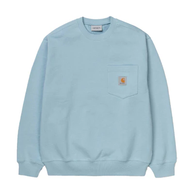 Carhartt WIP Solid Blue Crewneck Sweatshirt I027681-0F4-00