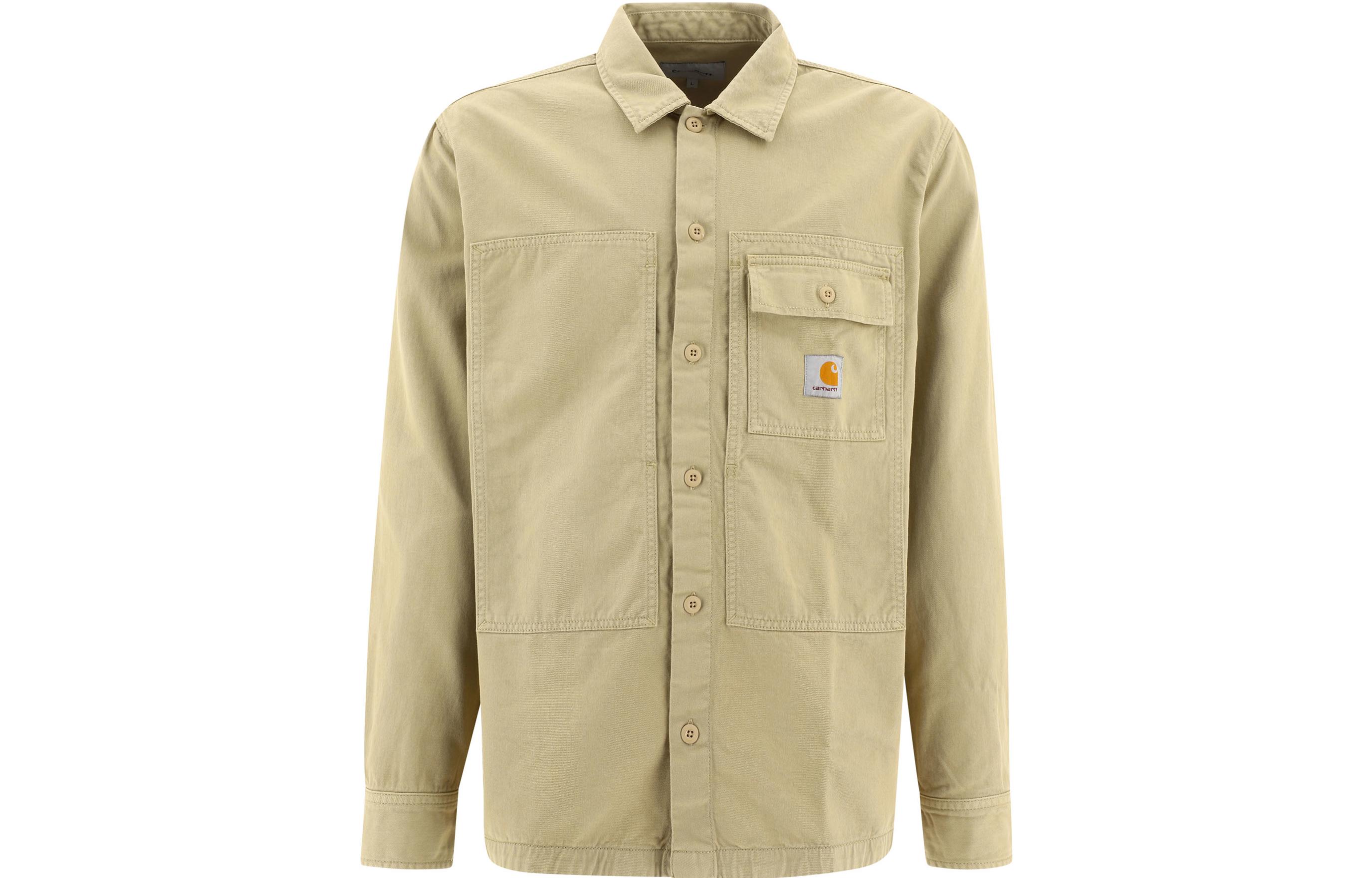 Carhartt WIP Solid Button-Up Cotton Jacket Yellow Men’s I0307650VZGD