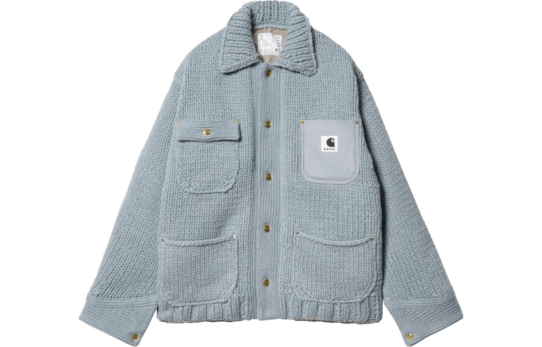 Carhartt WIP Solid Color Casual Long-Sleeve Jacket - Blue I033291-9M-XX