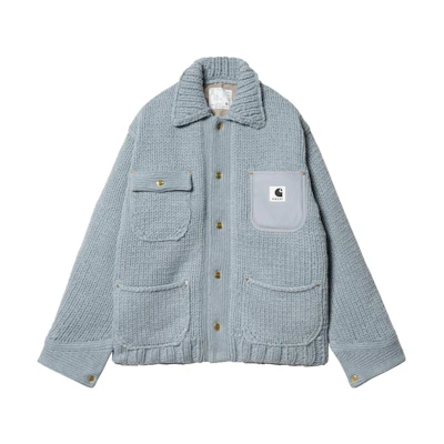 Carhartt WIP Solid Color Casual Long-Sleeve Jacket - Blue I033291-9M-XX