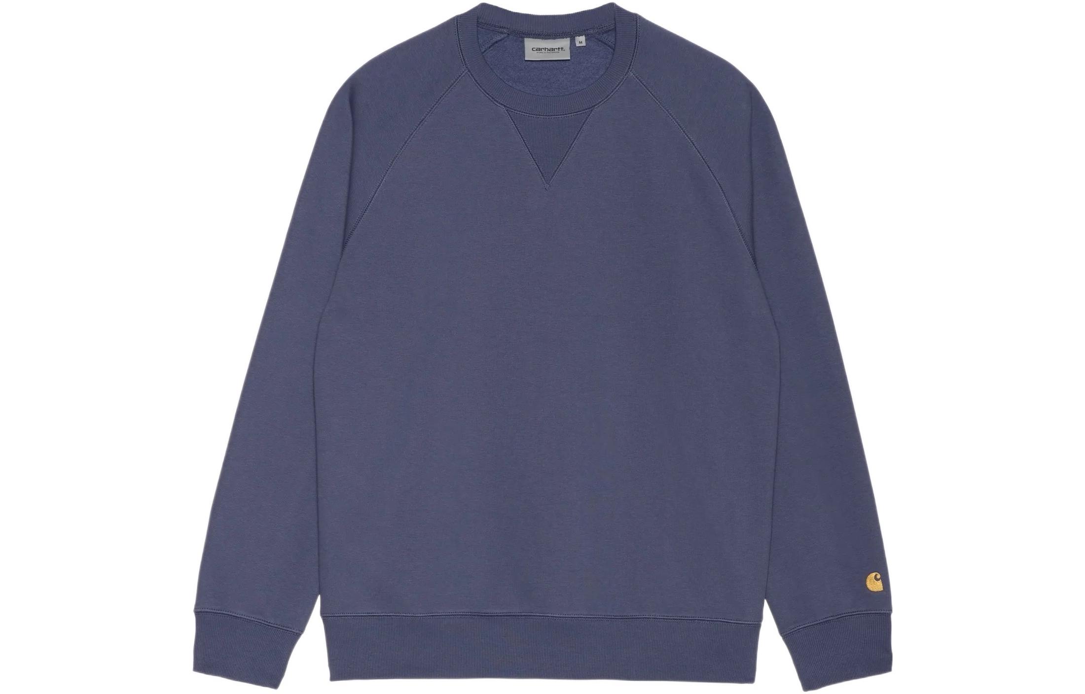 Carhartt WIP Solid Color Crewneck Long Sleeve Sweatshirt Blue () I026383-0JL-XX