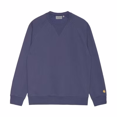 Carhartt WIP Solid Color Crewneck Long Sleeve Sweatshirt Blue () I026383-0JL-XX