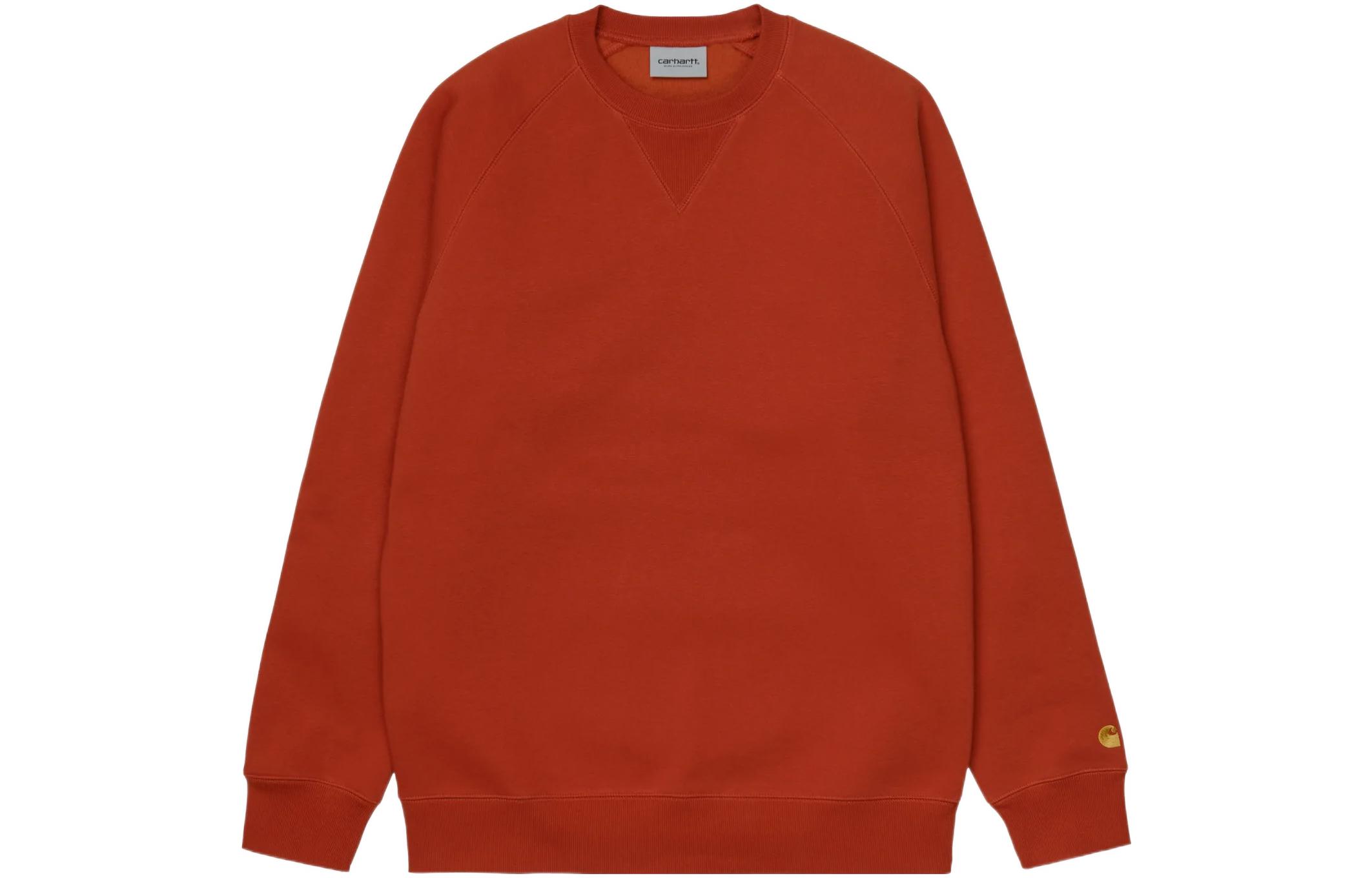 Carhartt WIP Solid Color Crewneck Sweatshirt Orange I026383-0JM-XX