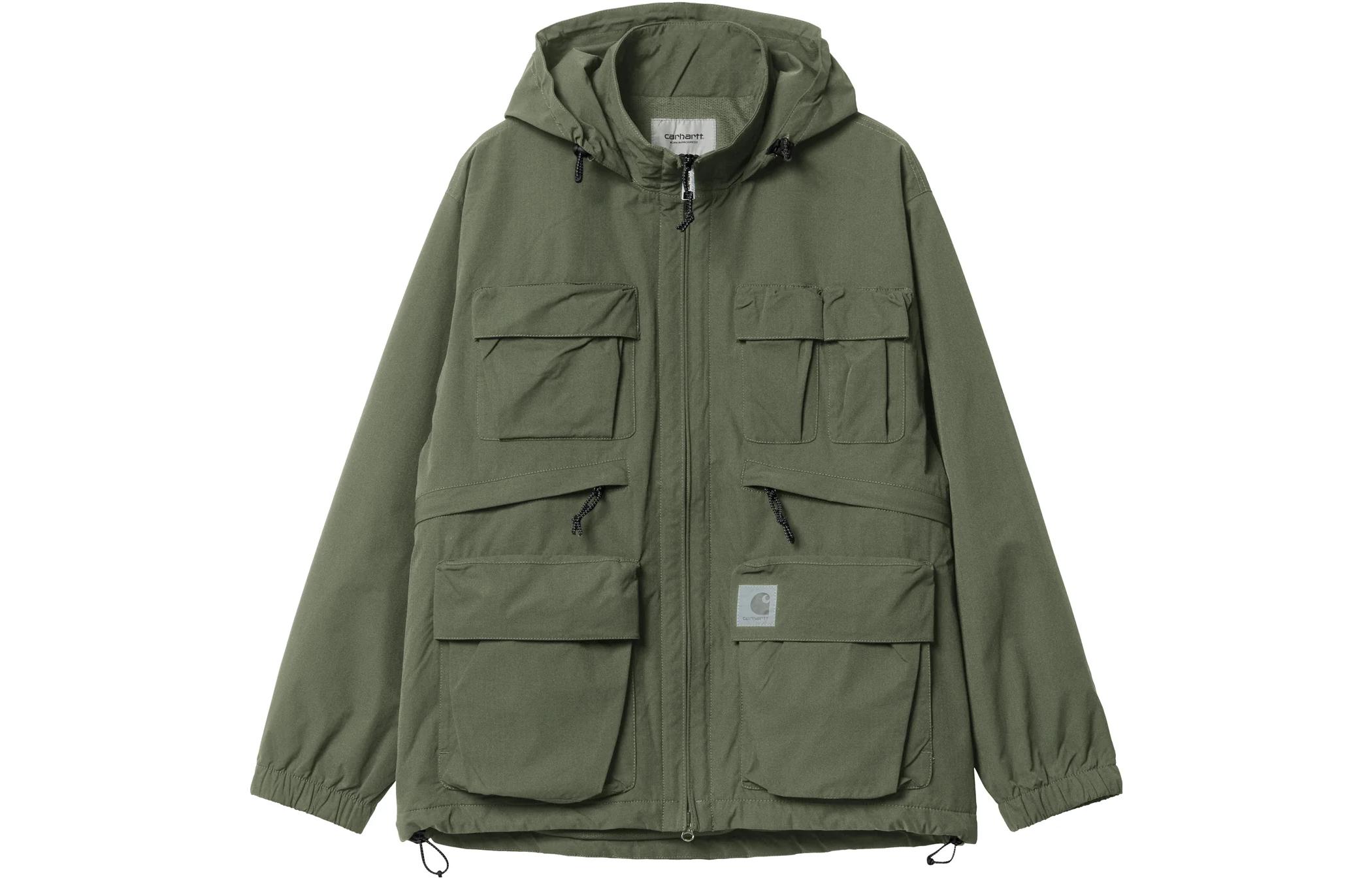 Carhartt WIP Solid Color Drawstring Stand Collar Jacket - I031482-667-XX