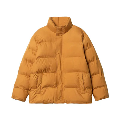 Carhartt WIP Solid Color High Neck Zip-Up Jacket for Men I030822-19L-XX