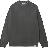 Carhartt WIP Solid Color Letter Logo Crewneck Long Sleeve Sweatshirt CHXSWA242017N Carhartt WIP Solid Color Letter Logo Crewneck Long Sleeve Sweatshirt CHXSWA242017N