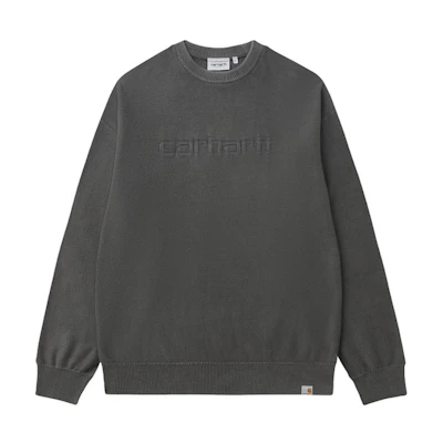 Carhartt WIP Solid Color Letter Logo Crewneck Long Sleeve Sweatshirt CHXSWA242017N