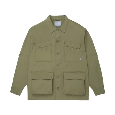 Carhartt WIP Solid Color Multi-Pocket Collar Jacket Men’s Army Green A231025-0T8-XX