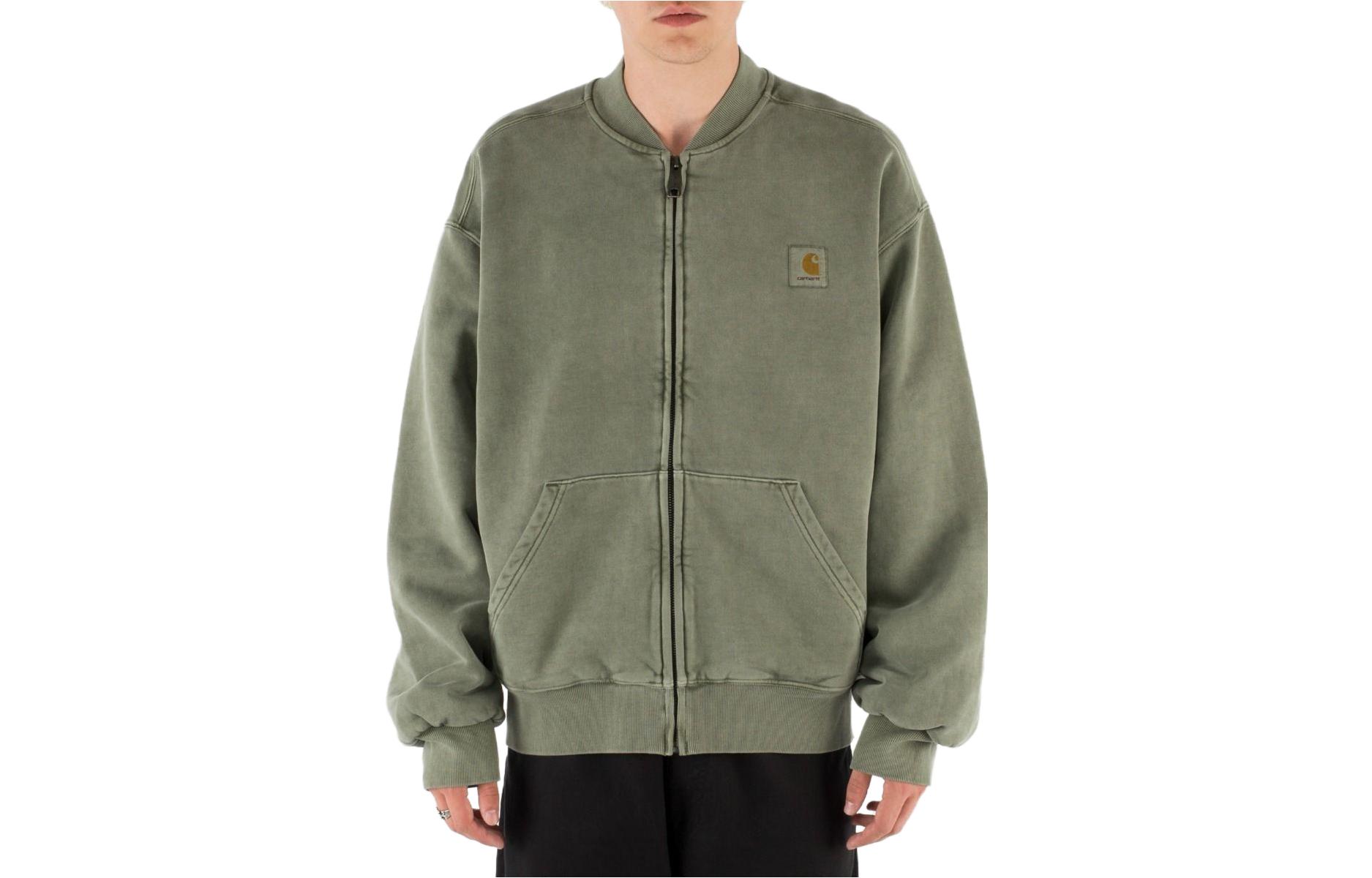 Carhartt WIP Solid Color Raglan Sleeve Bomber Jacket Green () I032336-1ND-GD
