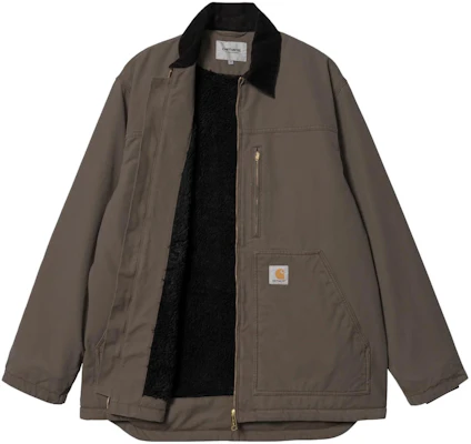 Carhartt WIP Solid Color Zip-Up Collared Long Sleeve Jacket I031227-1S4-02 Shop Carhartt WIP Solid Color Zip-Up Collared Long Sleeve Jacket I031227-1S4-02