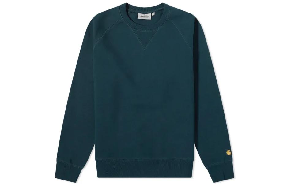 Carhartt WIP Solid Crewneck Pullover Sweatshirt Blue I026383-0JJ