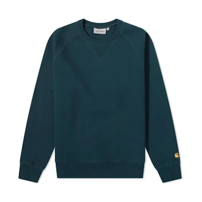Carhartt WIP Solid Crewneck Pullover Sweatshirt Blue I026383-0JJ