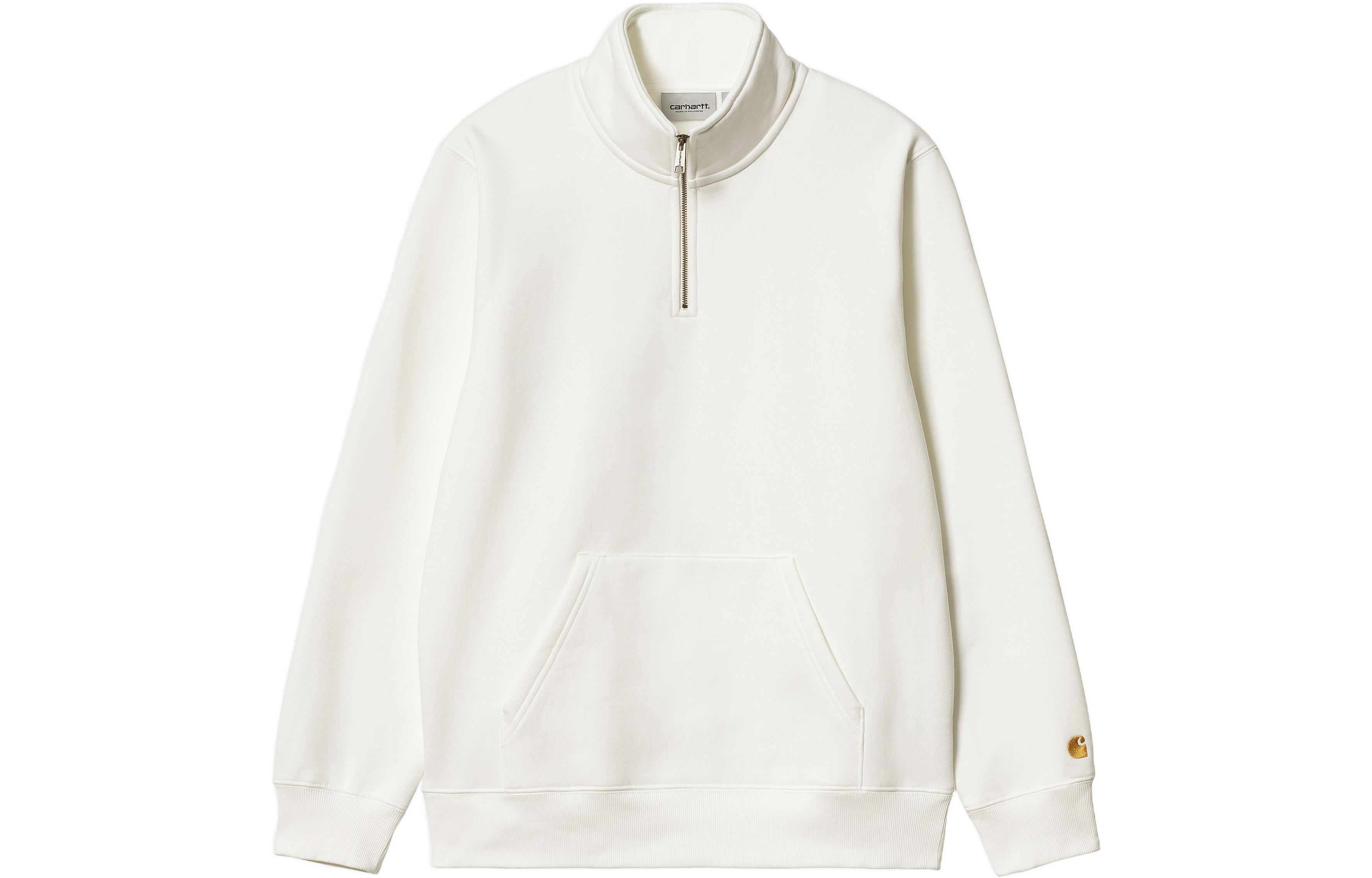 Carhartt WIP Solid Half-Zip Long-Sleeve Sweatshirt White I027038-0SH-XX