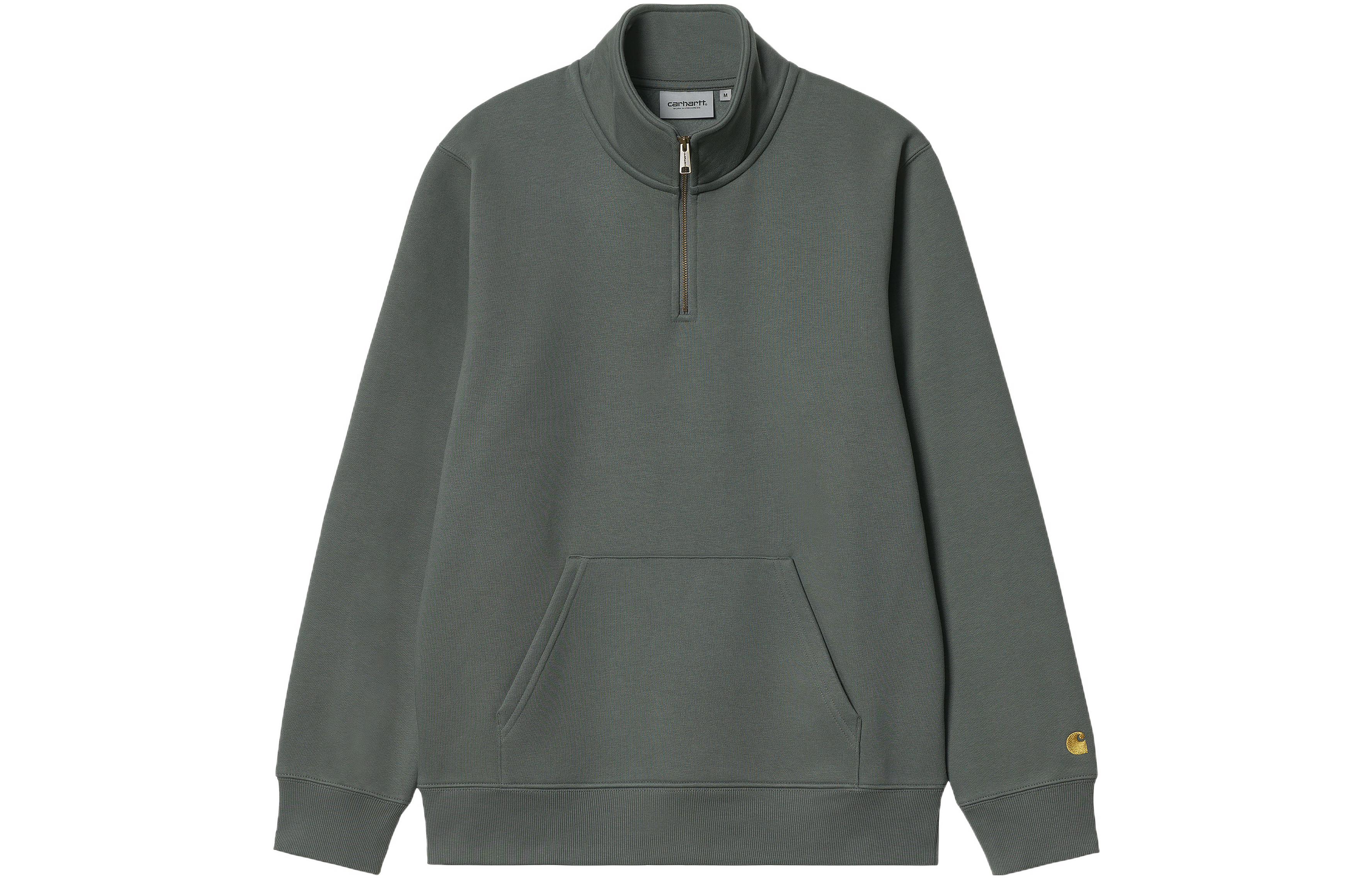 Carhartt WIP Solid Half-Zip Long-Sleeve Sweatshirt Green I027038-0SN-XX