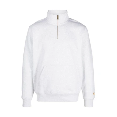 Carhartt WIP Solid Half-Zip Pullover Sweatshirt Light Gray 19277927