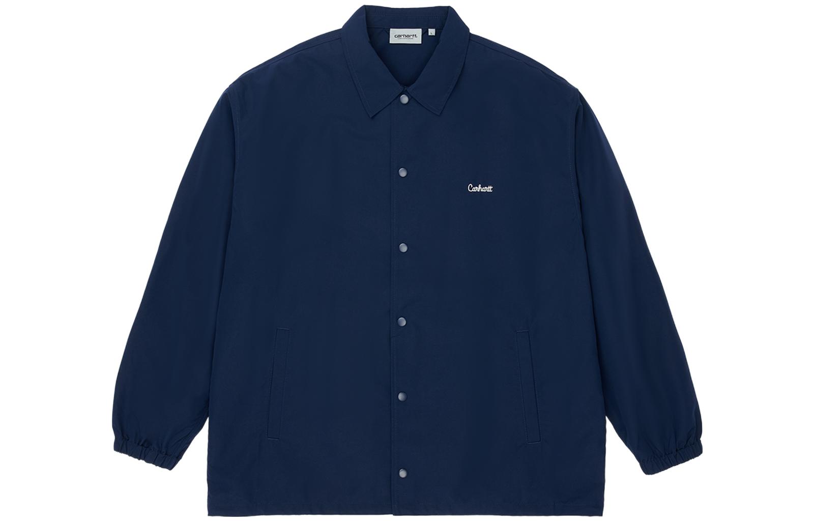 Carhartt WIP Solid Logo Coach Jacket Blue () A221023-0138-01