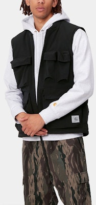 Carhartt WIP Solid Logo Vest Black I029453-89-XX Sizing Carhartt WIP Solid Logo Vest Black I029453-89-XX