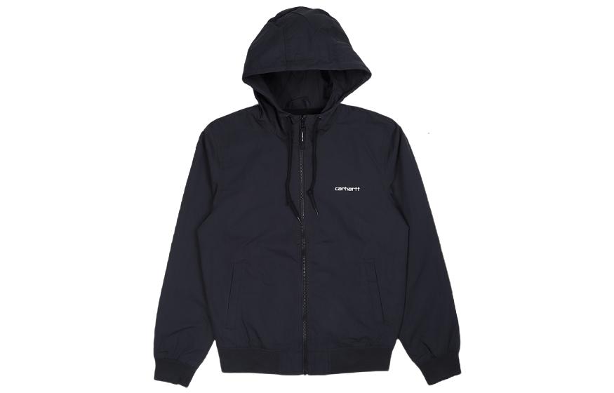 Carhartt WIP Solid Navy Blue Hooded Long Sleeve Jacket I027797-00B-XX