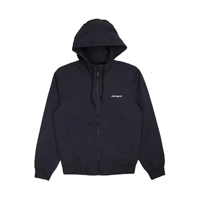 Carhartt WIP Solid Navy Blue Hooded Long Sleeve Jacket I027797-00B-XX