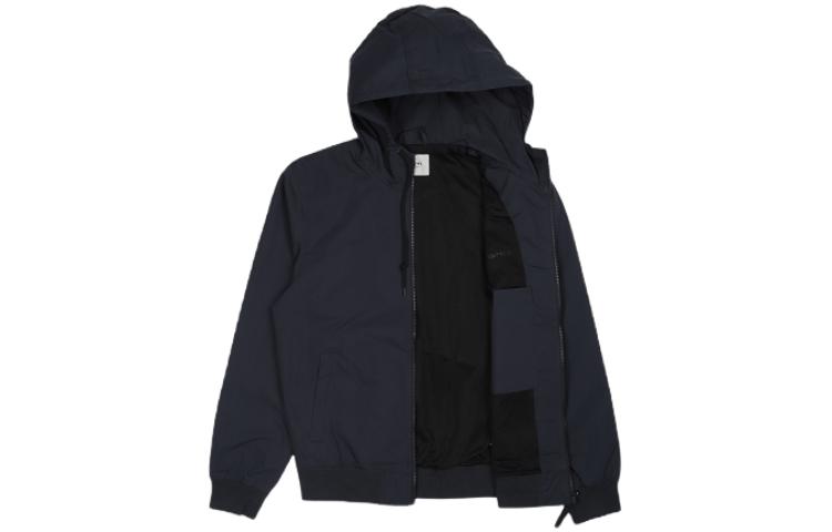 Carhartt WIP Solid Navy Blue Hooded Long Sleeve Jacket I027797-00B-XX 圖 4