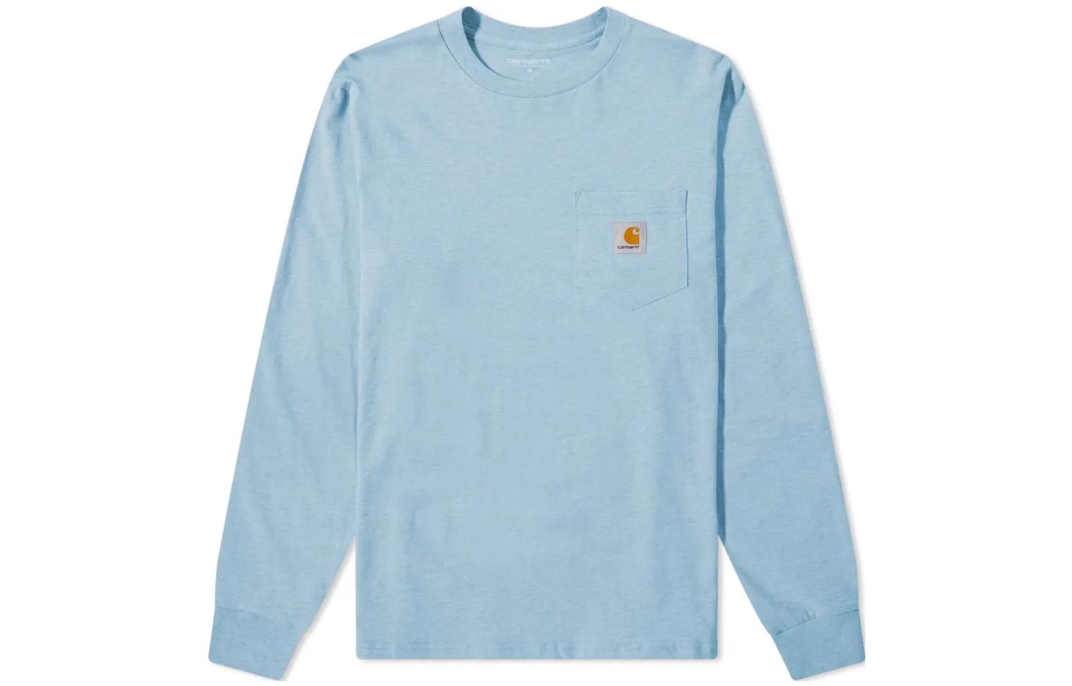 Carhartt WIP Solid Pocket Crewneck Sweatshirt Blue Long Sleeve I022094-0TT-XX