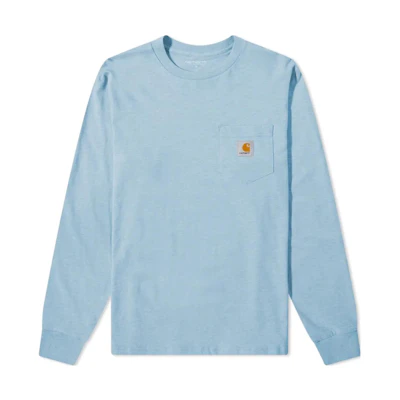 Carhartt WIP Solid Pocket Crewneck Sweatshirt Blue Long Sleeve I022094-0TT-XX