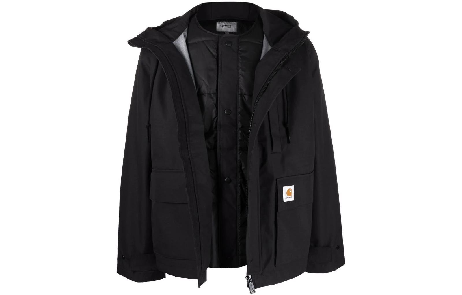 Carhartt WIP Solid Pocket Hooded Jacket Black I02945403BLACK