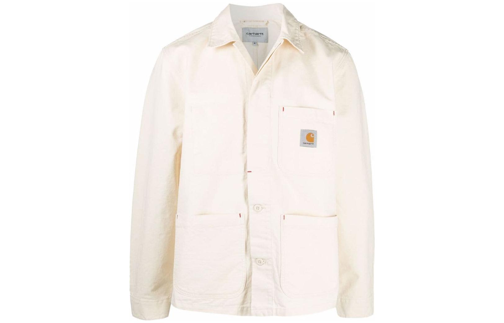 Carhartt WIP Solid Pocket Long-Sleeve Shirt Jacket White I02911903