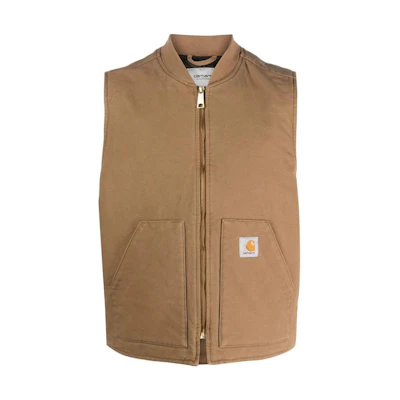 Carhartt WIP Solid Pocket Sleeveless Jacket Tan Men’s Vest I0264570314102
