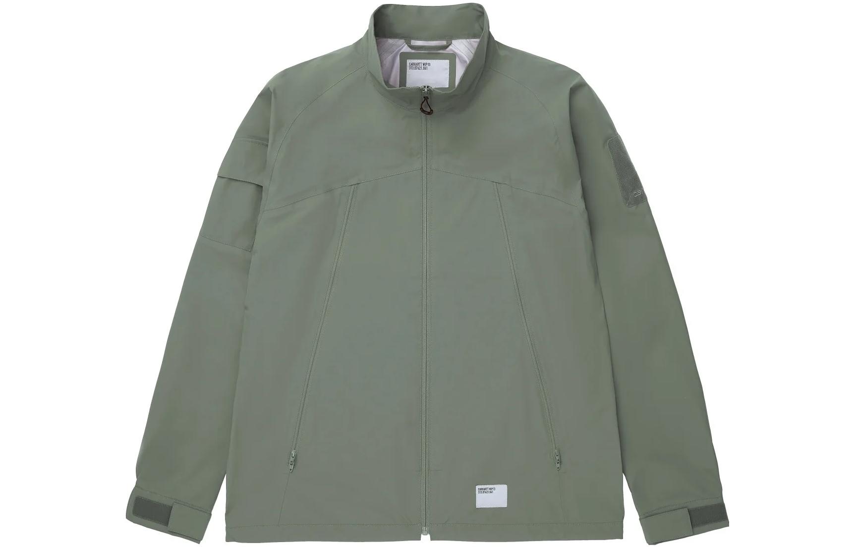 Carhartt WIP Solid Seam Velcro Patch Stand Collar Jacket Green A231023-0EH-XX