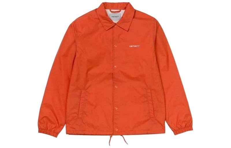 Carhartt WIP Solid Single-Breasted Long-Sleeve Jacket Orange I026317-PE-90
