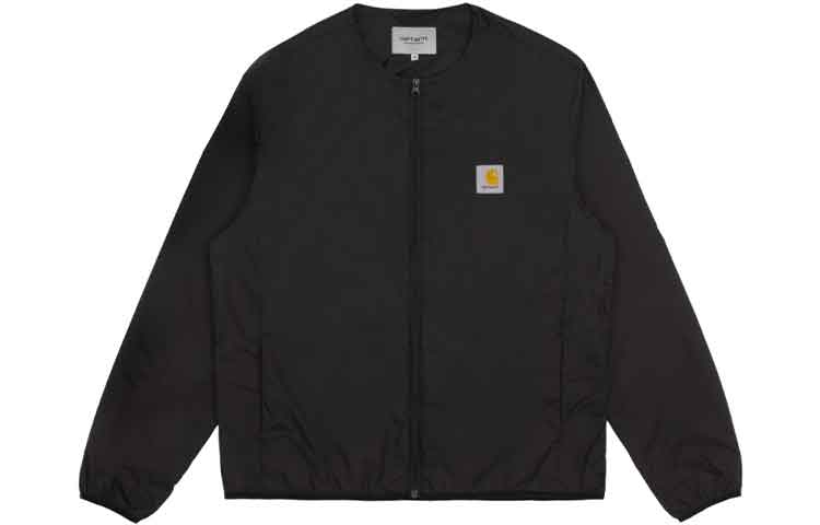 Carhartt WIP Solid Zip-Up Long Sleeve Jacket Black CHXJKA211019G-BKX