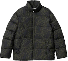 Carhartt WIP Springfield Printed Loose Fit Zip-Up Jacket Green I032262-20P-XX Carhartt WIP Springfield Printed Loose Fit Zip-Up Jacket Green I032262-20P-XX