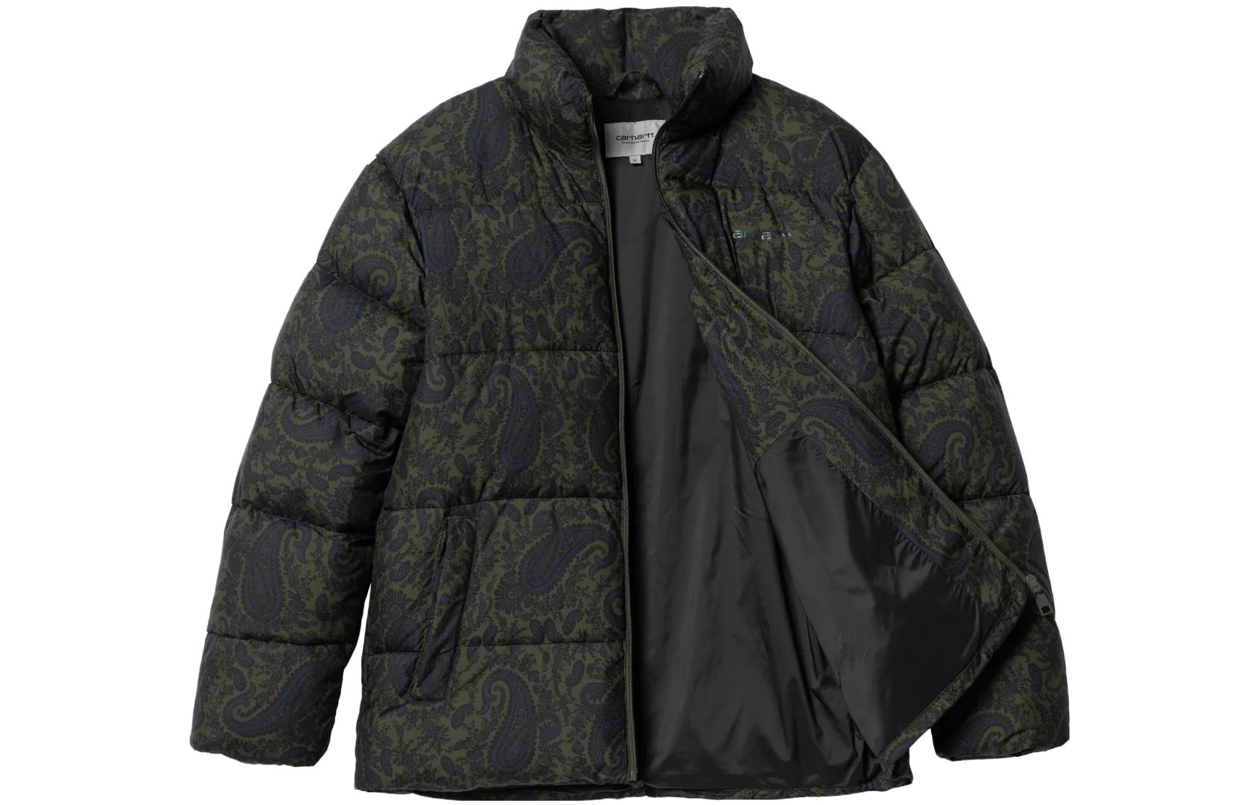 Shop Carhartt WIP Springfield宽松版印花拉链夹克绿色 I032262-20P-XX