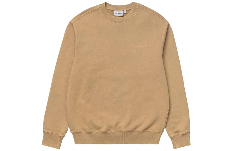 Carhartt WIP SS21 Casual Crewneck Long Sleeve Sweatshirt Khaki - I028585-07E-00