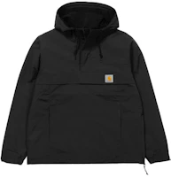 Carhartt WIP SS21 Half-Zip Hooded Jacket Men’s Black I027782-89-00 Carhartt WIP SS21 Half-Zip Hooded Jacket Men’s Black I027782-89-00