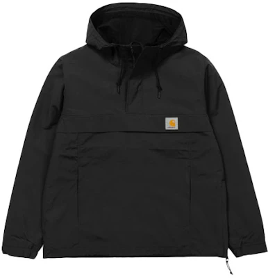 Carhartt WIP SS21 Jaket Lelaki Hooded Half-Zip Hitam I027782-89-00 Order Carhartt WIP SS21 Jaket Lelaki Hooded Half-Zip Hitam I027782-89-00