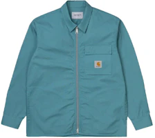 Carhartt WIP SS21 Logo Pocket Zip Shirt Jacket Men’s Light Blue I028543-0AC-00 Carhartt WIP SS21 Logo Pocket Zip Shirt Jacket Men’s Light Blue I028543-0AC-00