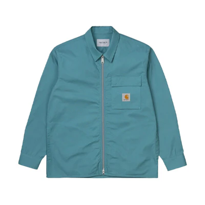 Carhartt WIP SS21 Logo Pocket Zip Shirt Jacket Men’s Light Blue I028543-0AC-00