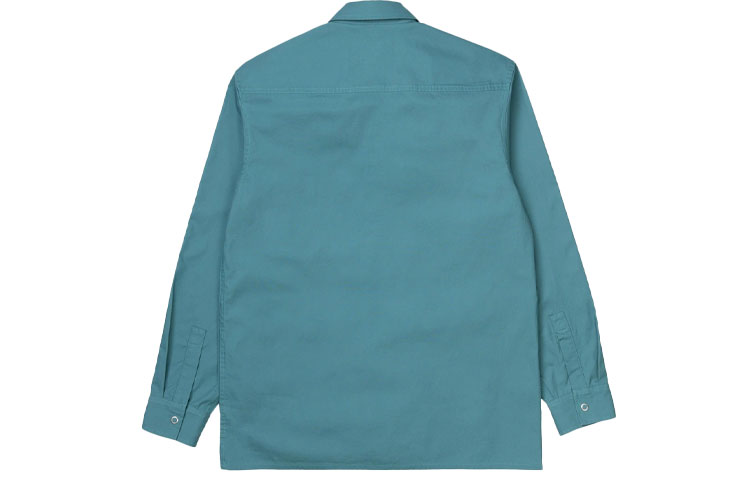 Lookbook Carhartt WIP Jaket Kemeja Saku Logo Pria Biru Muda SS21 I028543-0AC-00