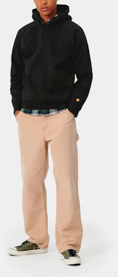 Carhartt WIP SS21 Hoodie Lelaki Logo Minimalis Sulam Hitam I026384-89-90 Lookbook Carhartt WIP SS21 Hoodie Lelaki Logo Minimalis Sulam Hitam I026384-89-90