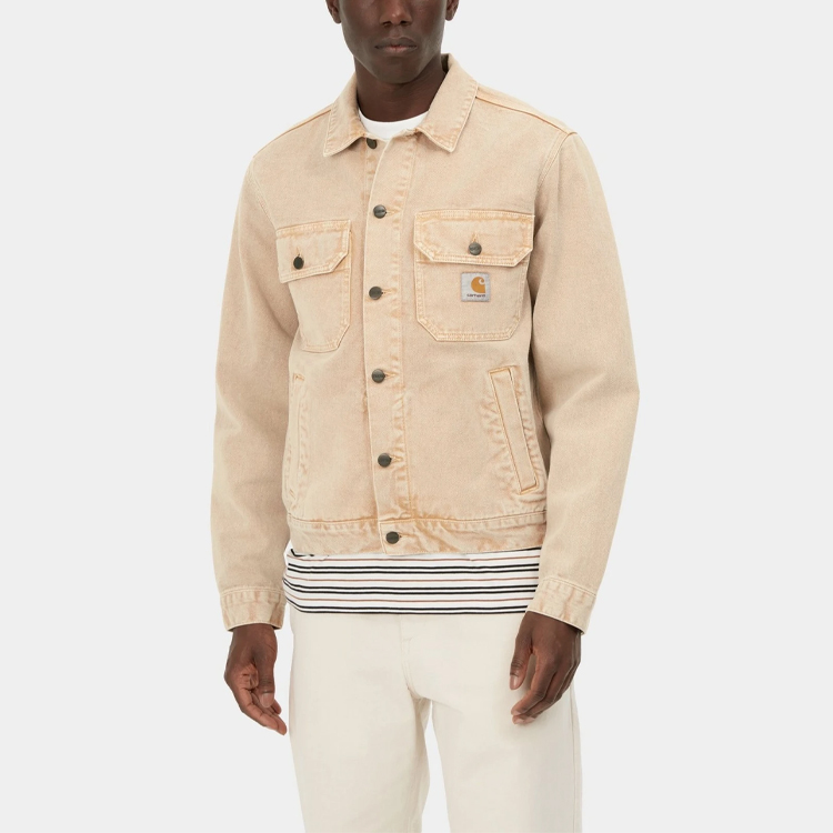 Details for Carhartt WIP SS21 Multicolor Denim Jacket Khaki I029150-07E-WD