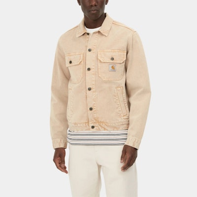 Carhartt WIP SS21 Multicolor Denim Jacket Khaki I029150-07E-WD Details for Carhartt WIP SS21 Multicolor Denim Jacket Khaki I029150-07E-WD