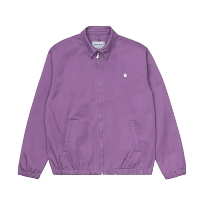 Carhartt WIP SS21 Purple Casual Jacket with Embroidered Chest Logo I026487-0AJ-02