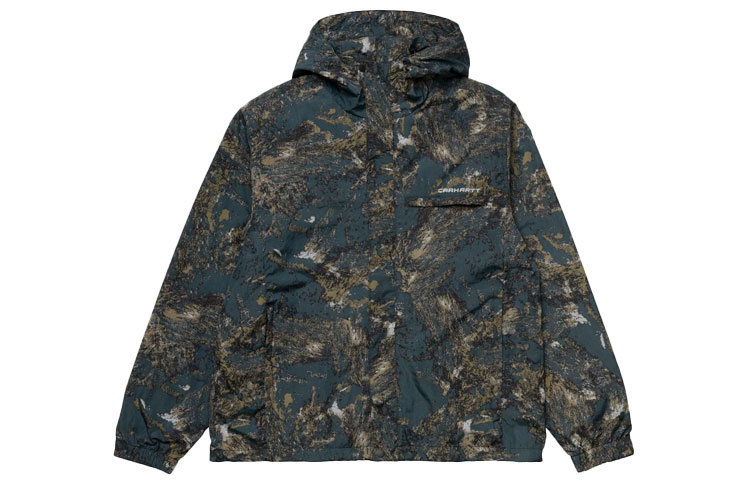 Carhartt WIP SS21 Waterproof Reflective Rope Print Jacket Multicolor I028757-0BU-90