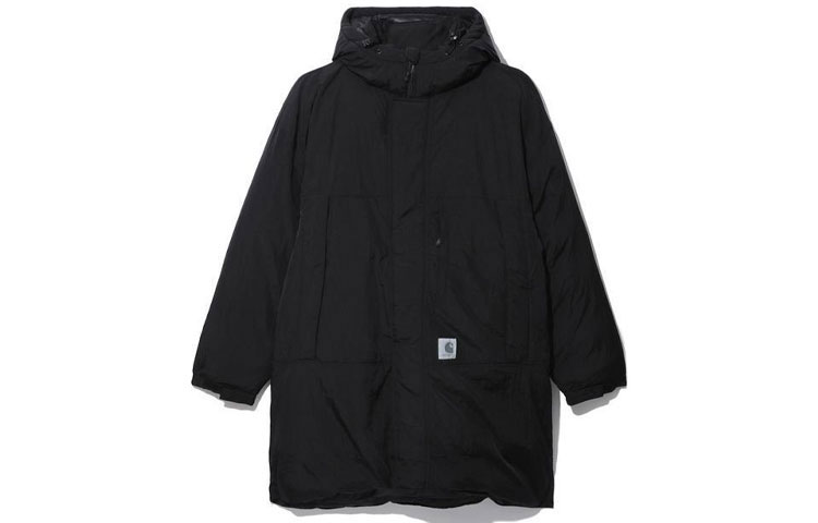 Order Carhartt WIP SS22  Black Cotton Logo Print Hoodie Jacket Winter. CHXOCA212003H-BKX