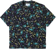 Carhartt WIP SS22 Black Floral Print Short-Sleeve Casual Shirt. CHXSRI030044I-BKX Carhartt WIP SS22 Black Floral Print Short-Sleeve Casual Shirt. CHXSRI030044I-BKX